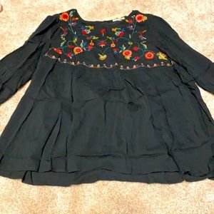 Ladies black top, thin